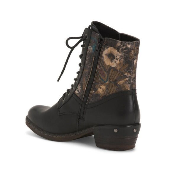 RIEKER Black/grey Multi Bernadette 14 Comfort Booties - Picture 2 of 2